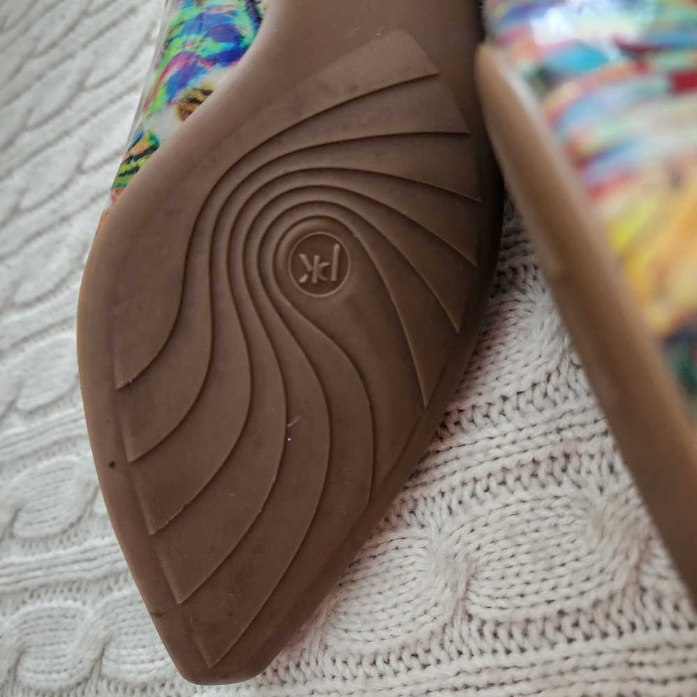 Peter Kaiser Tropical Floral Slingback Flats -Vibrant  Multicolor.7.5US - Picture 9 of 15